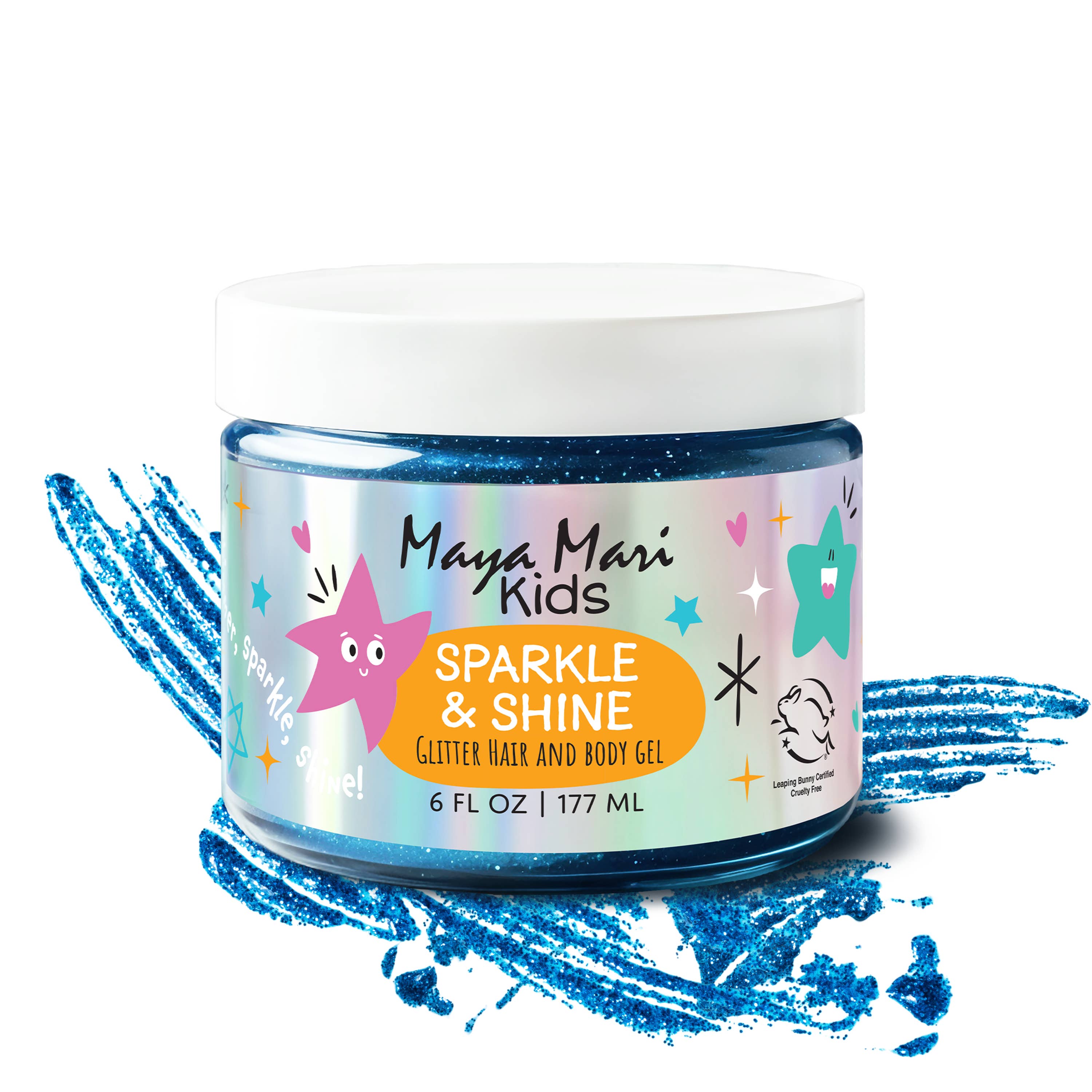 Maya Mari Kids Haircare - Wholesale Hair Styling Gel/Mousse - Maya Mari Kids Sparkle & Shine Glitter Hair and Body Gel