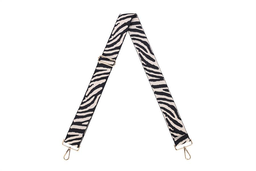Nima Accessories Inc – wholesale Bag strap – women's – Guitar Style Wide Stylish Zebra Print Handbag Strap0