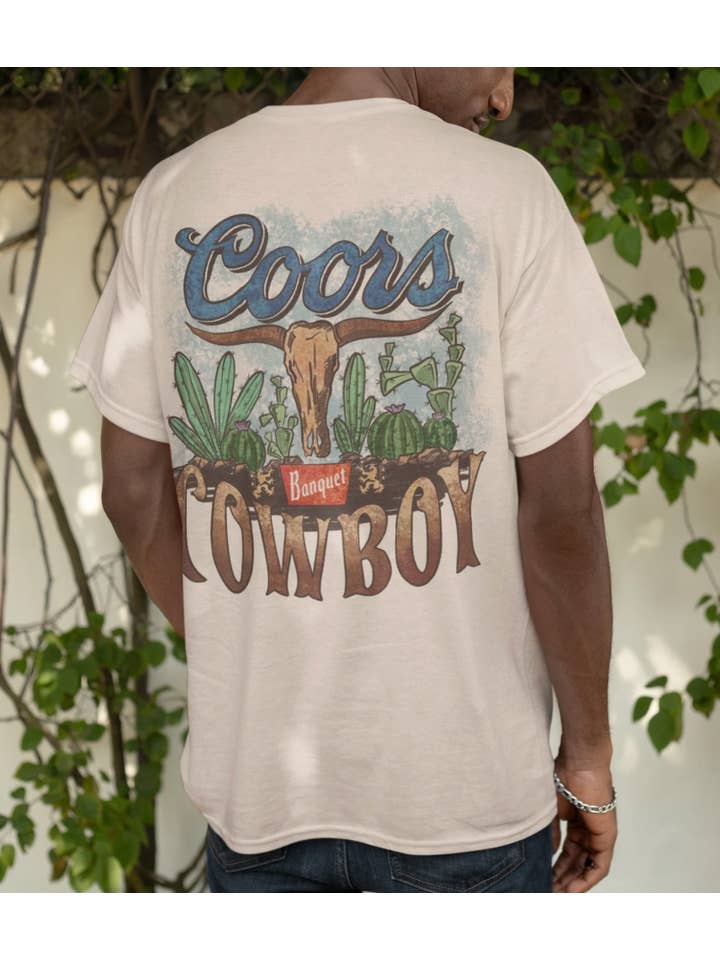 Eleven Fashion - Wholesale Screen printed t-shirt – Men′s - Coors Cowboy Shirt, Western Shirt