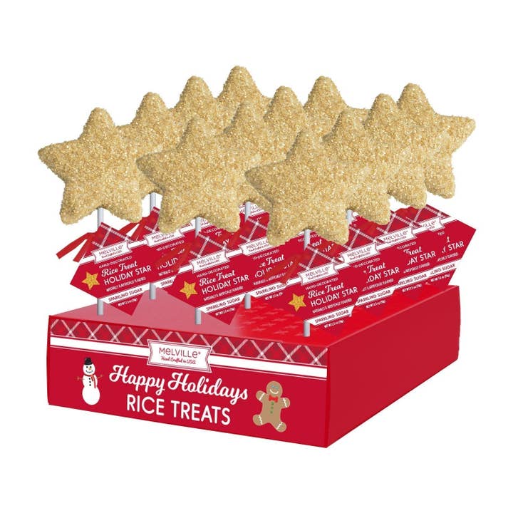 Melville Candy Company - Wholesale Puffed Rice Treat - Gold Star Rice Treat Pops