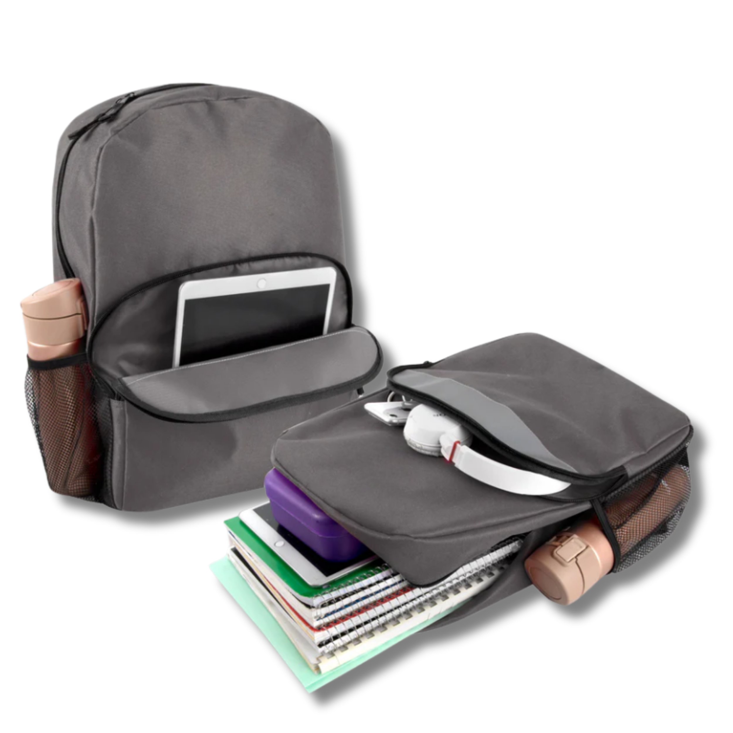 JSBlueRidge Toys - Wholesale Backpack – Child - 17'' Reflective Back To School Backpack with Side Pocket2