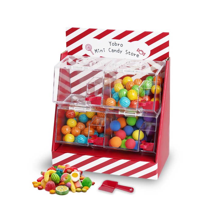 YOBRO Retro Candy Store Sweet Dispenser with Scoops for Kids for wholesale by Yobro