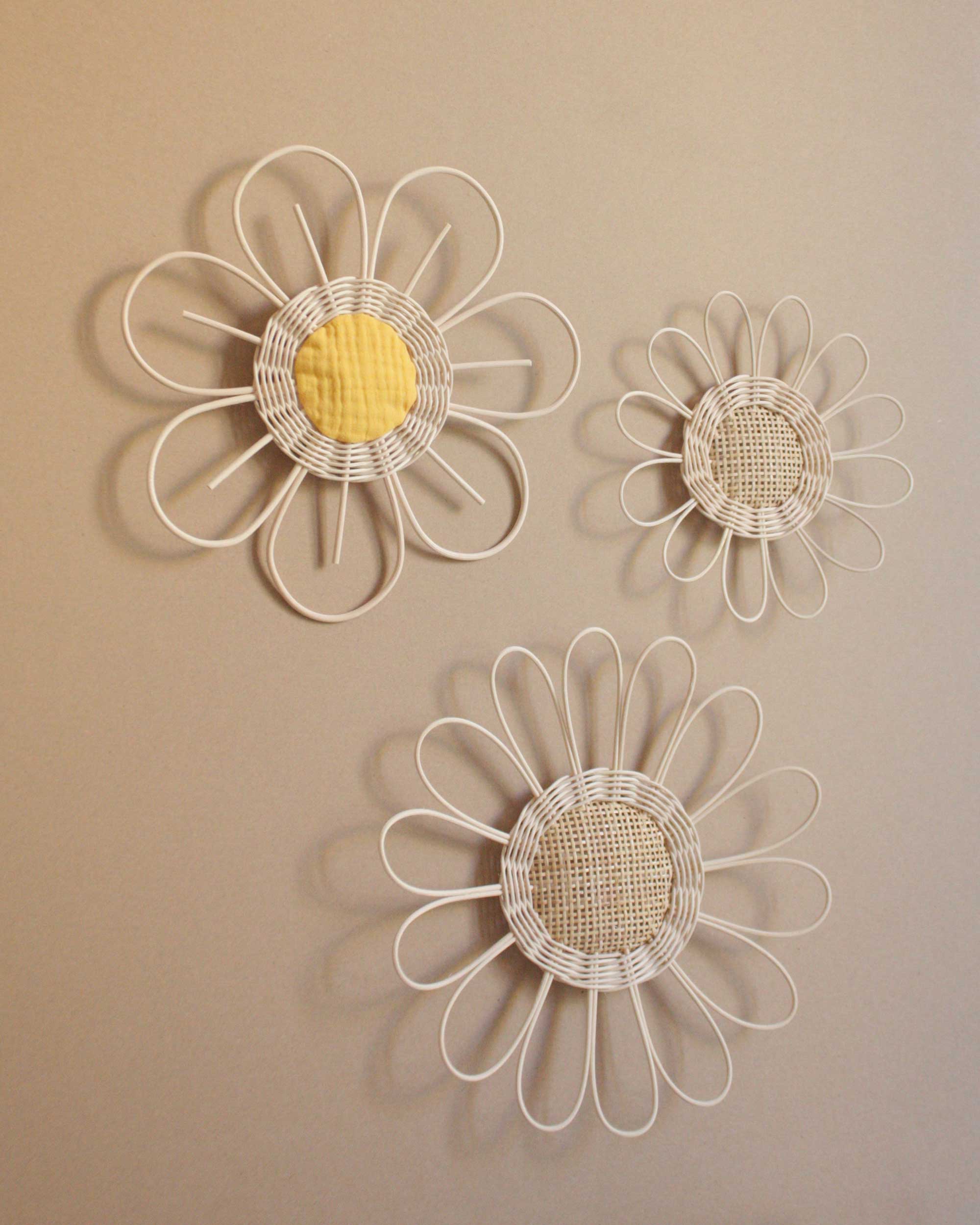 ateliersolelh - Vendita all'ingrosso Decorazione da parete 3D - Margherita in rattan e paglia di Vienna6