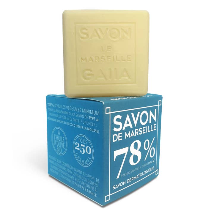 MARSEILLE SOAP, OLIVE - COCONUT, SURGRAS, NATURAL - 250g for wholesale by Gaiia