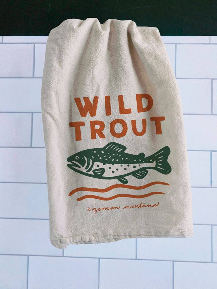 Torchon Truite Sauvage pour la vente par Intrigue Ink