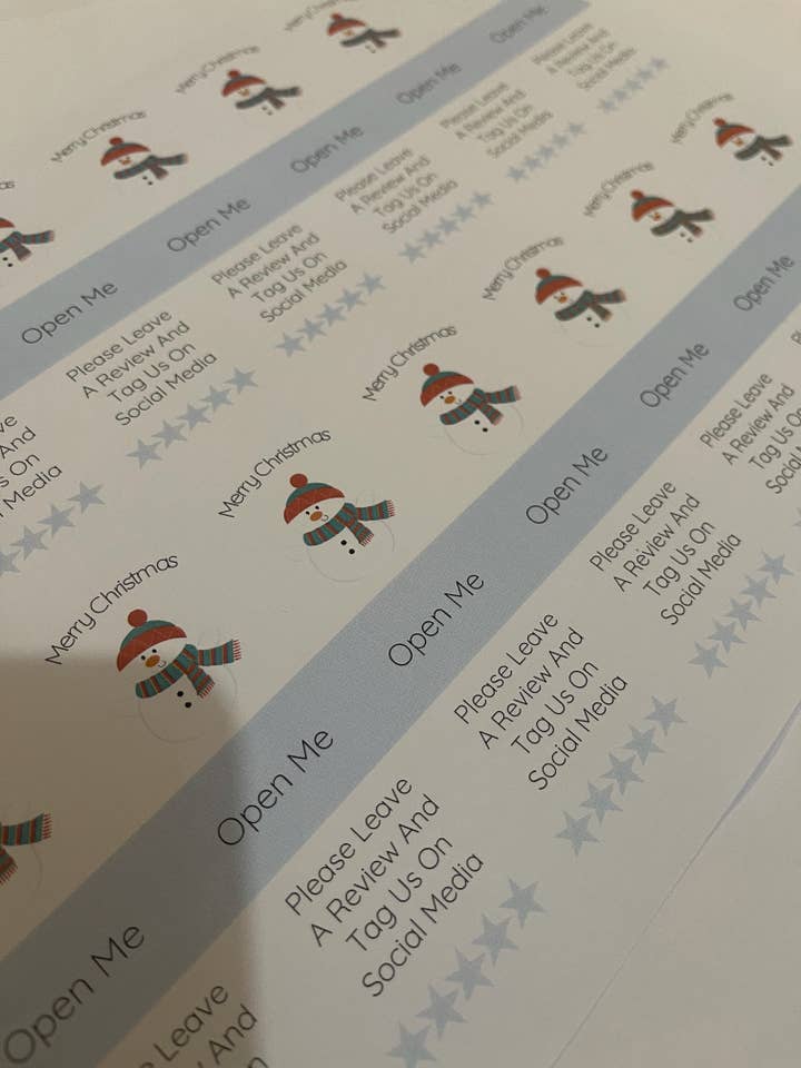 Christmas Box Seals for wholesale by The Bouncing Berner