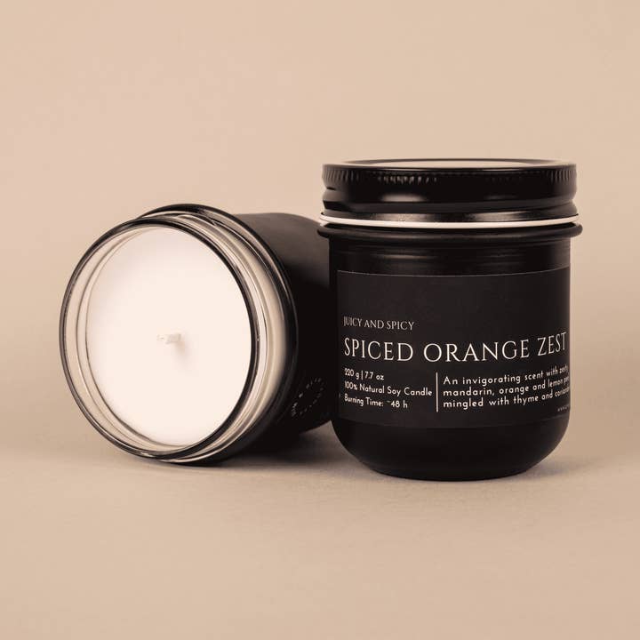 Spiced Orange Zest Soy Candles for wholesale by Glim & Glam