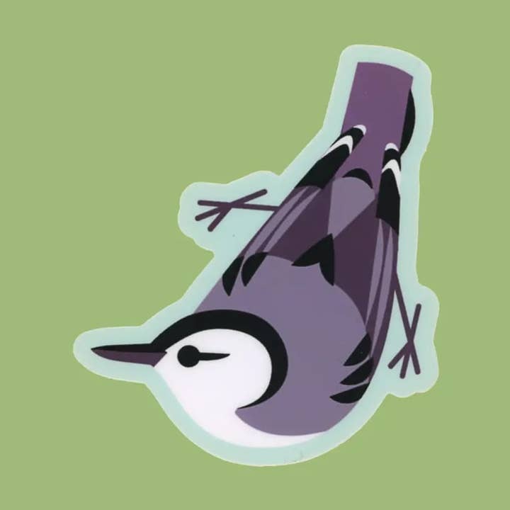 Nuthatch Sticker for wholesale by Pigeon Post