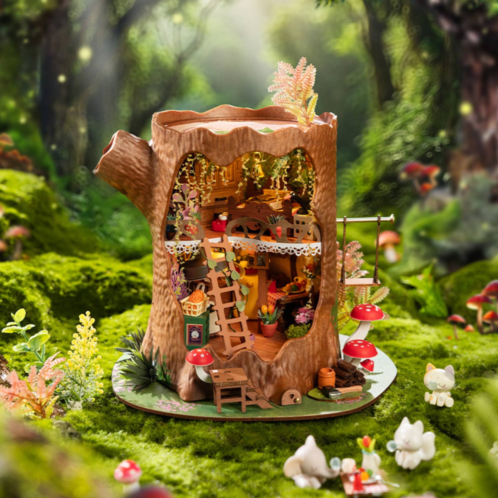 Magnote - Wholesale DIY Craft Kit - Rolife Fairytale Tree House DIY Miniature House Kit1