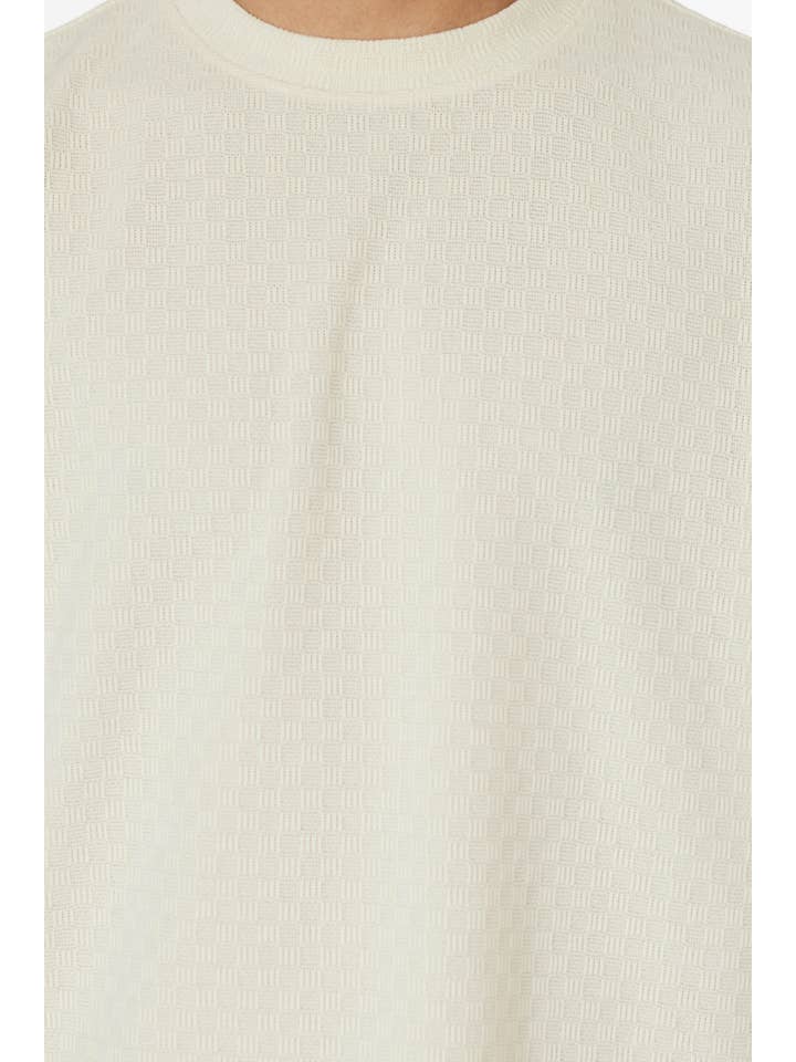 HB Apricot Men's Short Sleeve Textured T-Shirt & Short Set (Apricot) for wholesale on Faire3