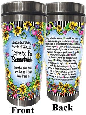 Dare to be Remarkable Stainless Steel Tumbler for wholesale by Suzy Toronto Wholesale