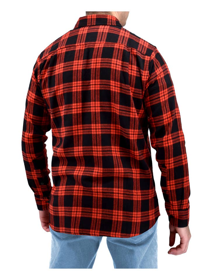 I-Wear Brands - Wholesale Button Down Shirt - Men's - 2, 3 Pack Men's Long Sleeve Button Down Cotton Flannel Shirt8