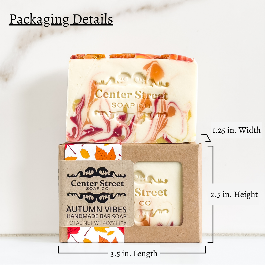Center Street Soap Co - Wholesale Bar Soap - Autumn Vibes Fall Handmade Bar Soap - 4oz2