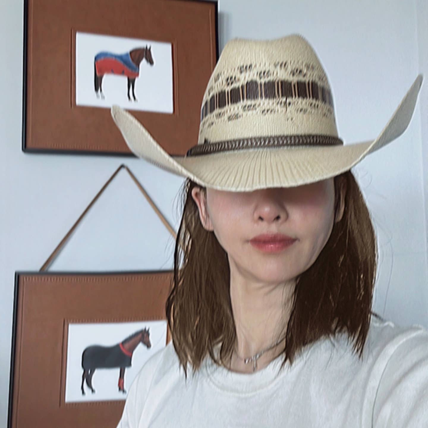 NATUREL Chapeau de cowboy en paille en métal, étoile de shérif, concho, clous sur bandeau en vente sur Faire6
