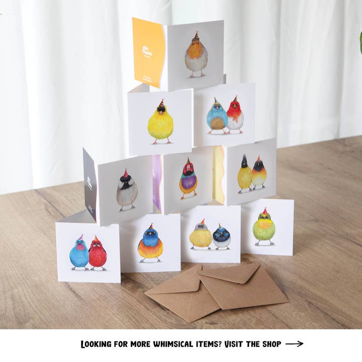 Beast Of Paradise - Wholesale Birthday Card - Birds Birthday Cards, Animal Greeting Cards, Funny Mini Card