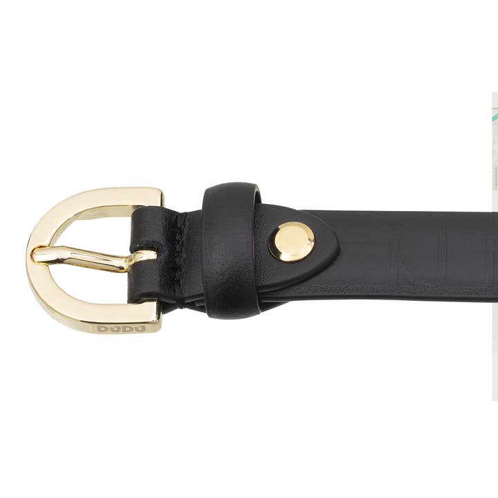 dudu - Wholesale Belt - Women's - Dudu Thin Skinny Belt For Womens Stamped Black Rose2