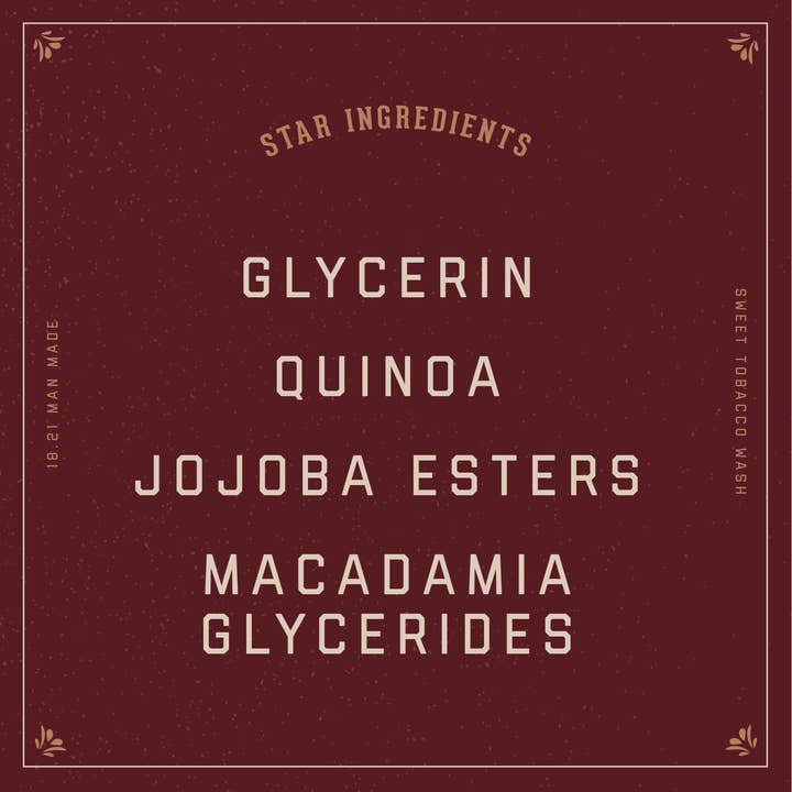 18.21 Man Made - Wholesale 2-in-1 Shampoo & Body Wash - Men's - Original Sweet Tobacco Man Made Wash6