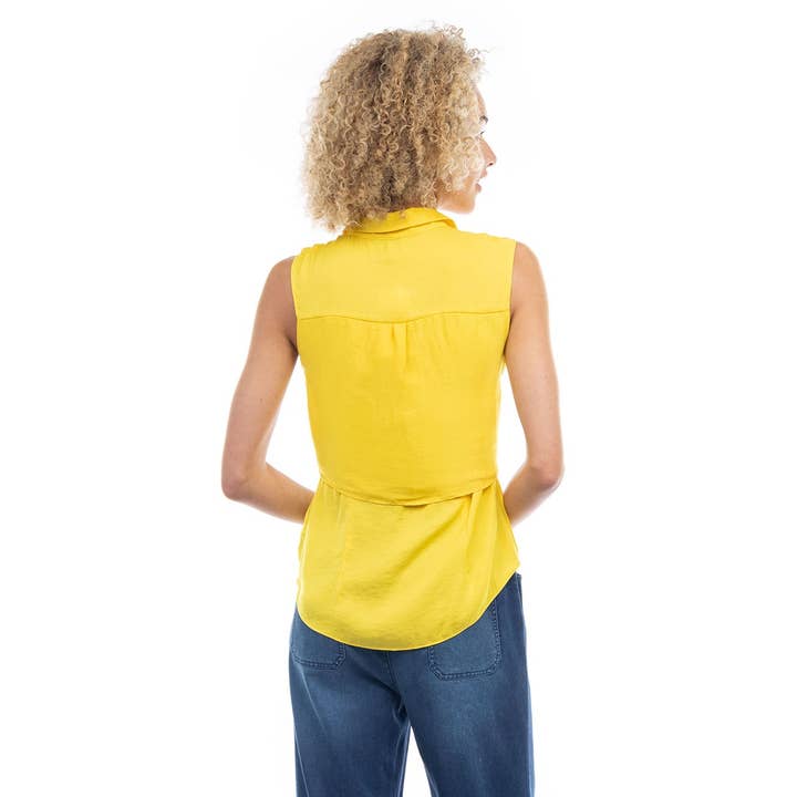 Naked Zebra - Wholesale Tank Top - Women's - Sleeveless Shirt With Front Node Detail
