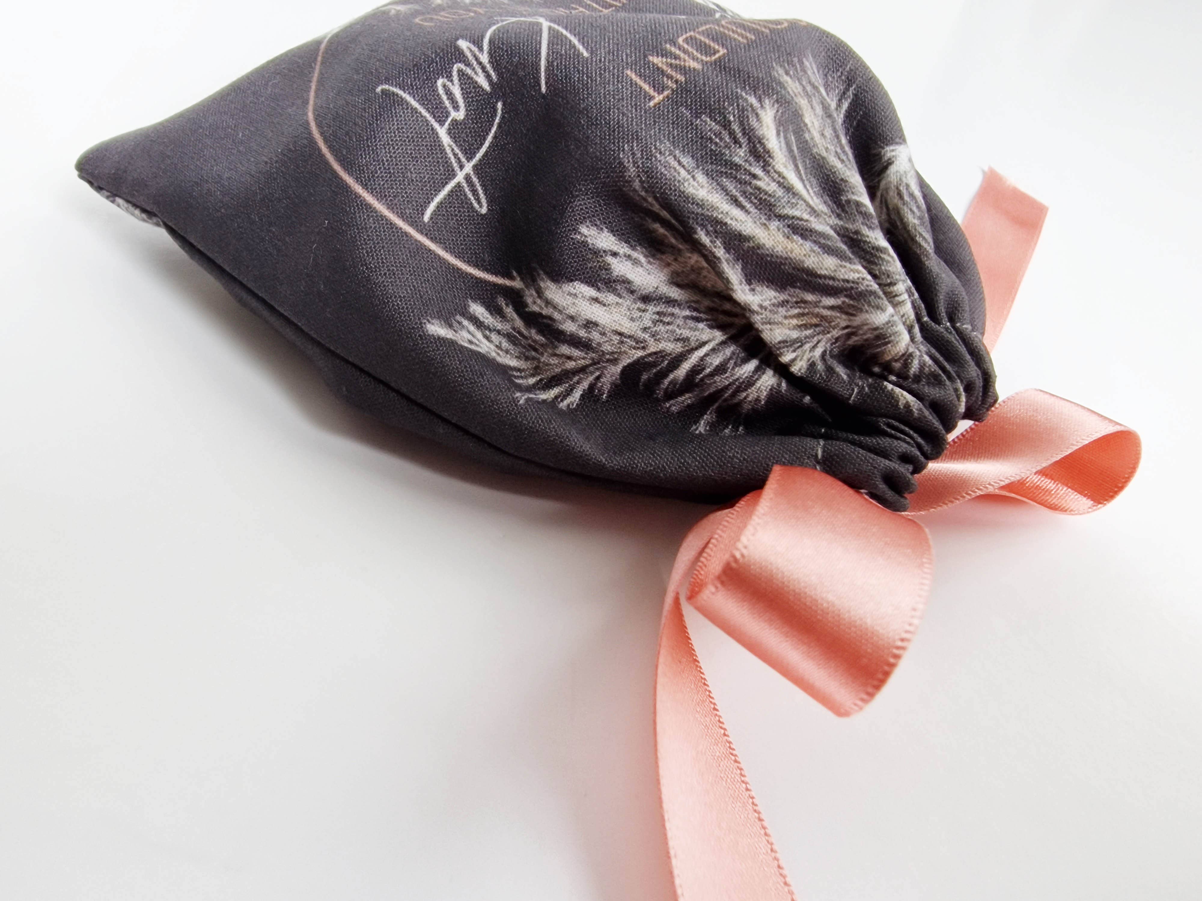 Six Acre Meadow – wholesale Gift bag – Wedding and Bridesmaid Gift Pouch in Dark Grey/Rose Gold8