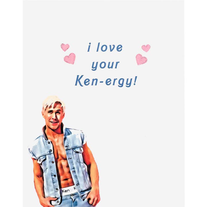 Barbie-Ken I love Your Ken-ergy Card for wholesale by lumia designs