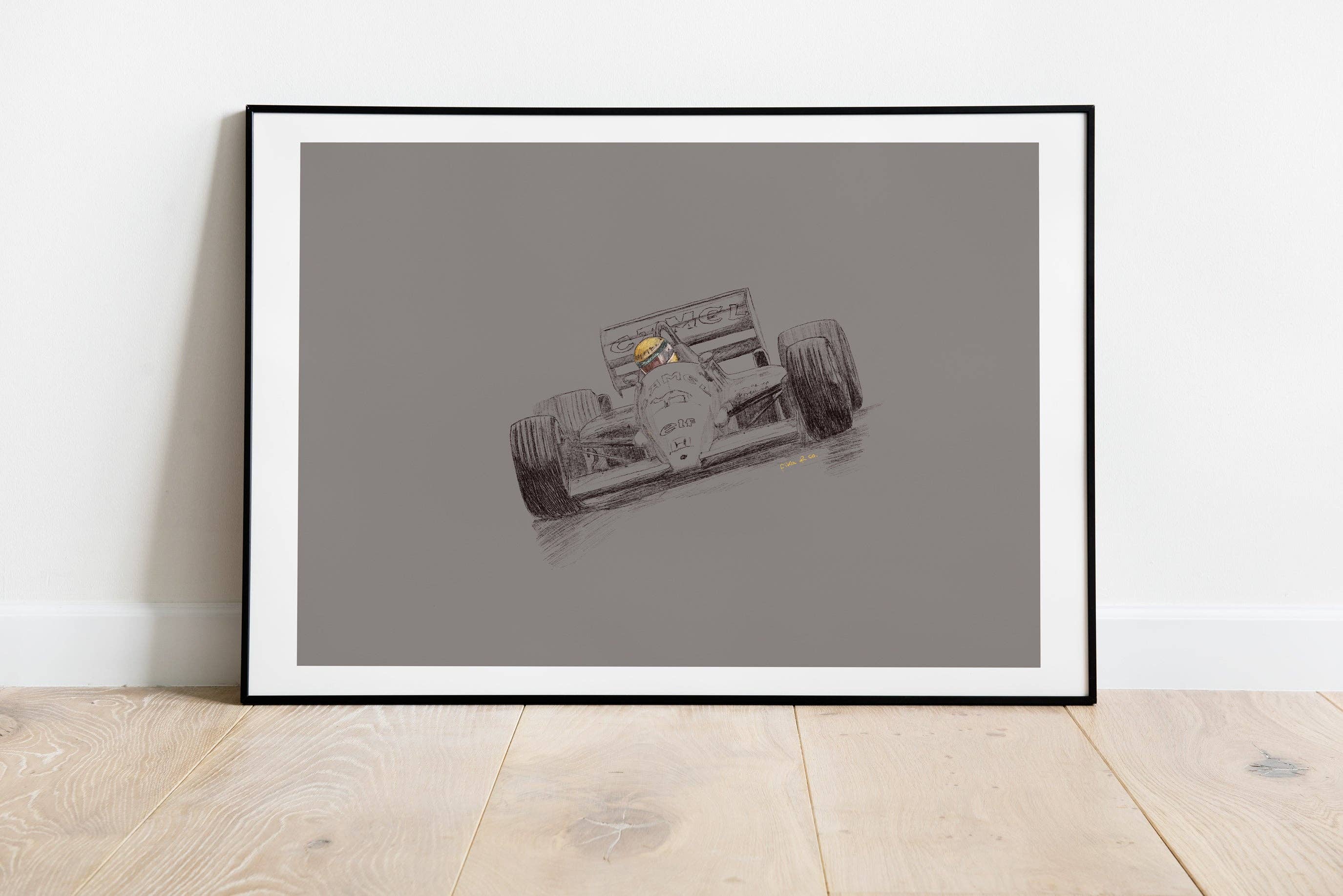 FIKANDCO - Wholesale Art Print - PRINT “Ayrton Senna Camel F1"