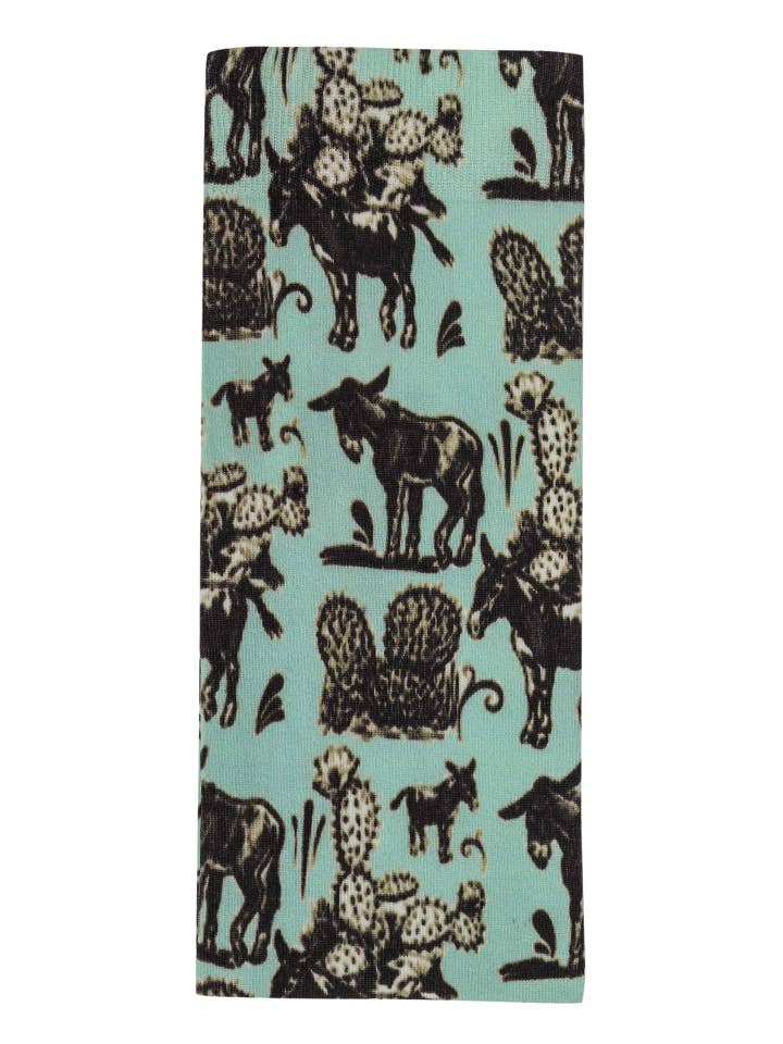 Light Green AWST Int'l Cactus Donkeys Socks for wholesale on Faire