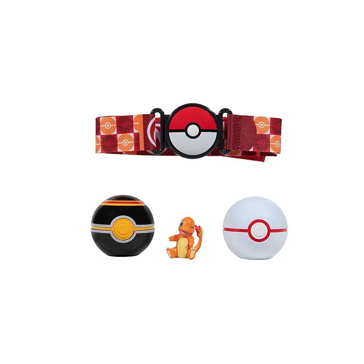 The Zoofy Group , LLC - Wholesale Classic Toy - Kids - POKEMON CLIP N' GO POKE BELT SET ASST.6