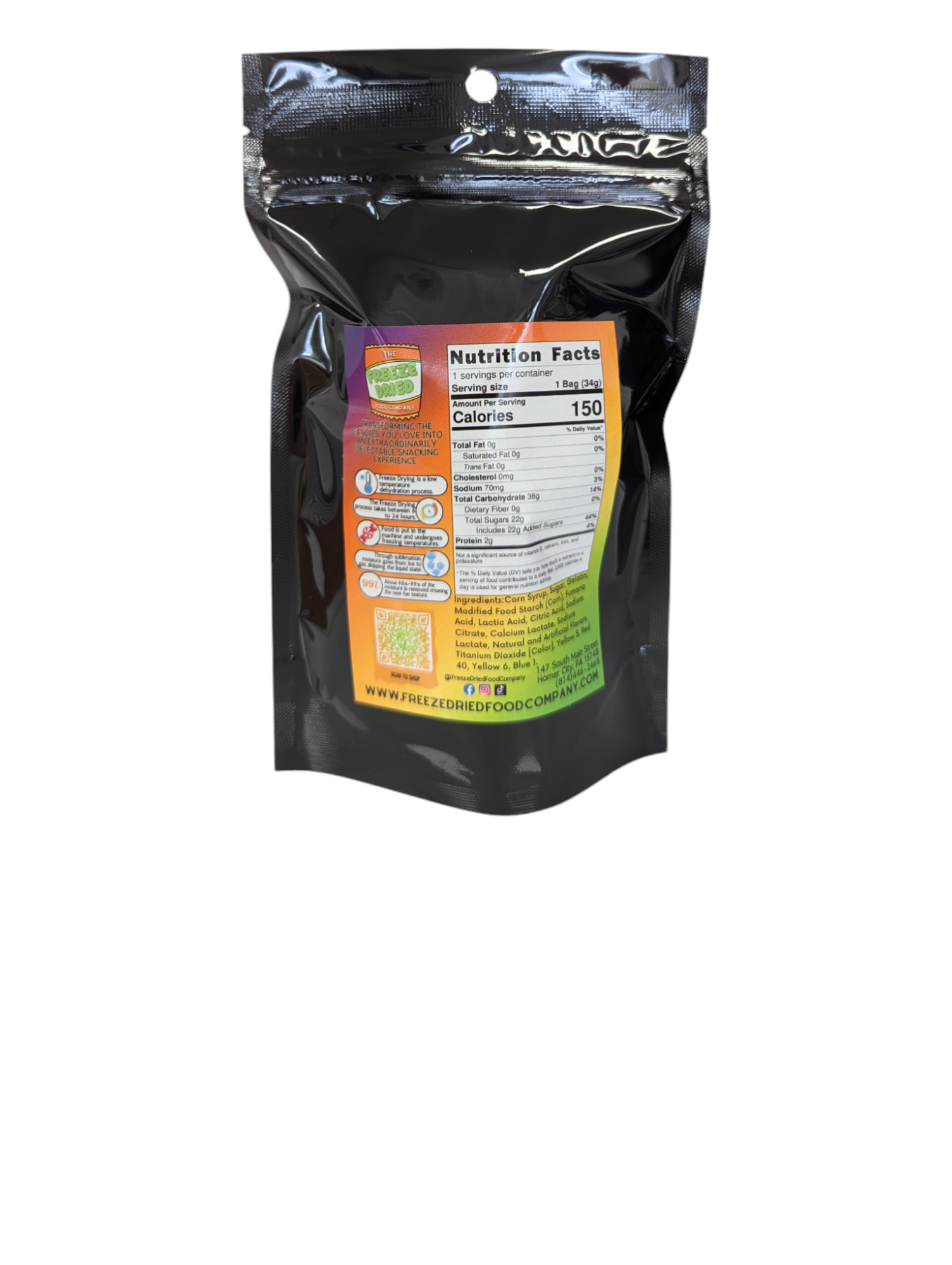 The Freeze Dried Food Company – Engroshandel Bolcher – Engros frysetørret slik Frysetørrede gummiorme2