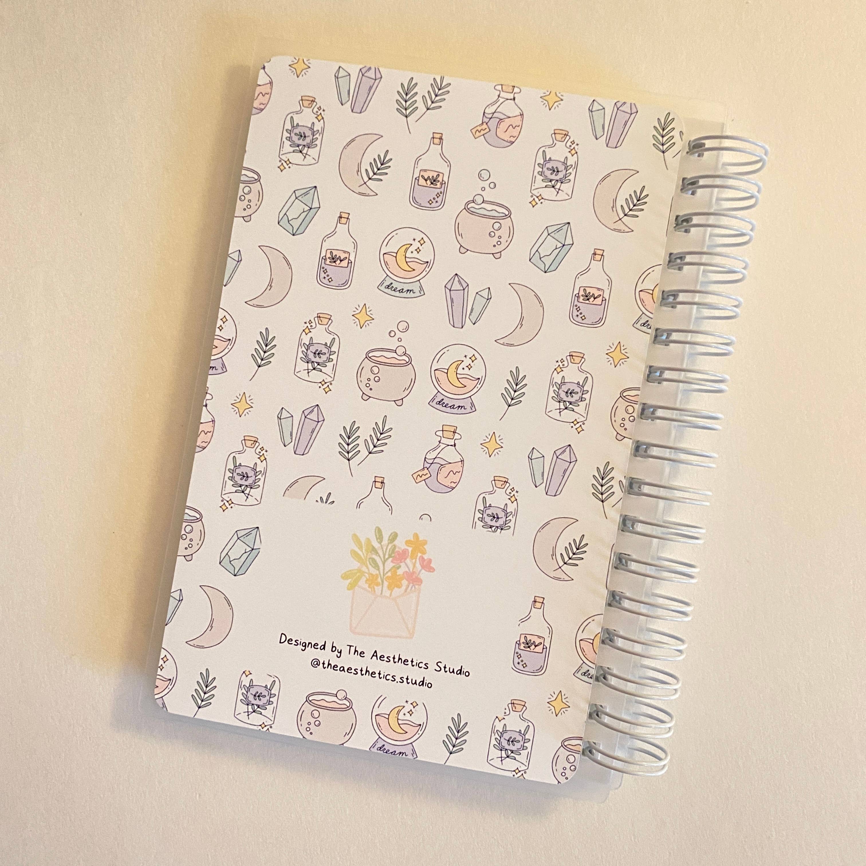 The Aesthetics Studio - Wholesale Sticker - magical moon reusable sticker storage book1