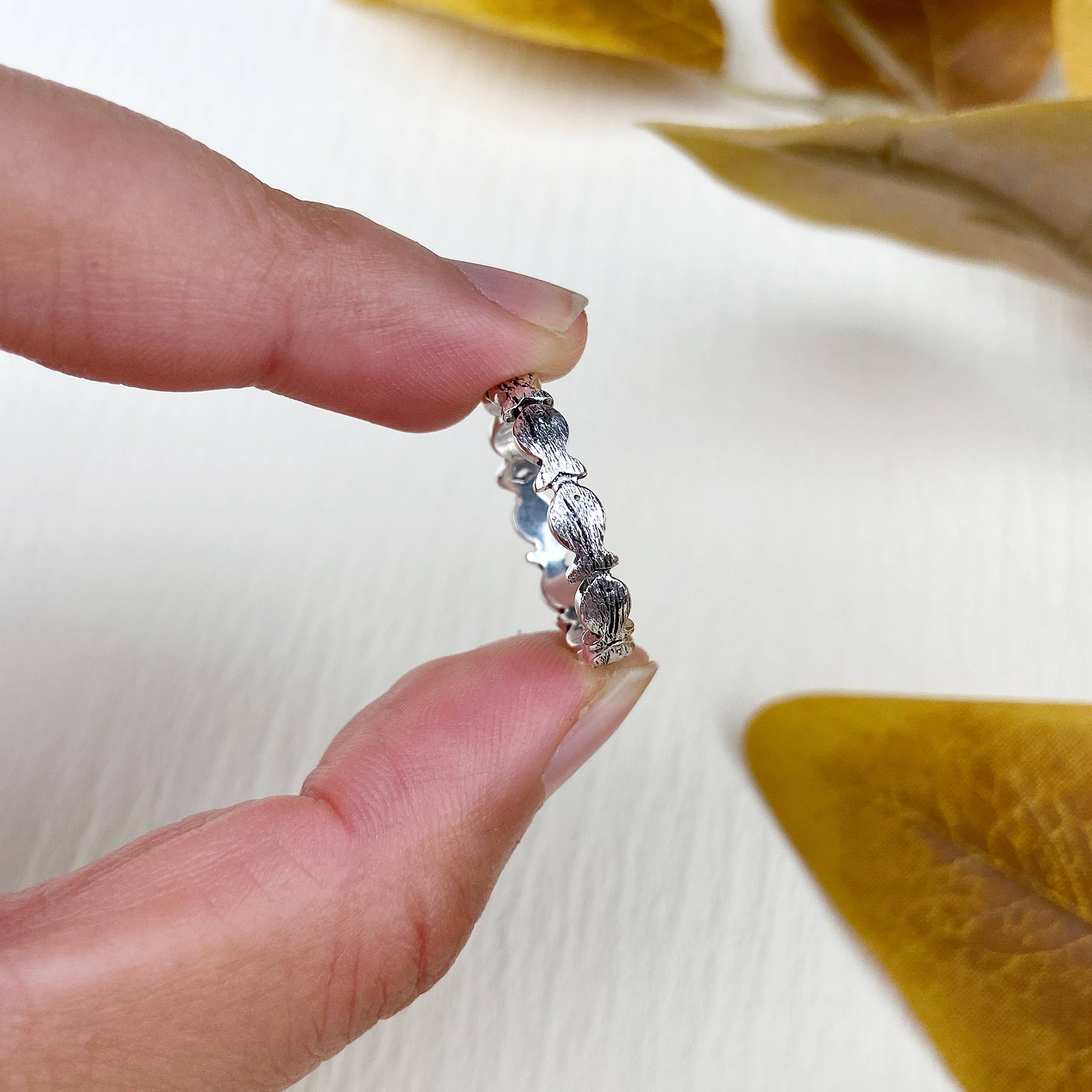 zilveren Stroomopwaartse visring voor groothandel op Faire6