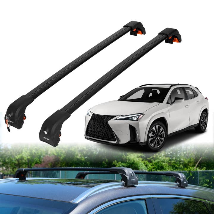 Heavy Duty Roof Rack Crossbars for Lexus UX250h 2019-2025 w/ Flush Rails for wholesale by Erkul Auto USA