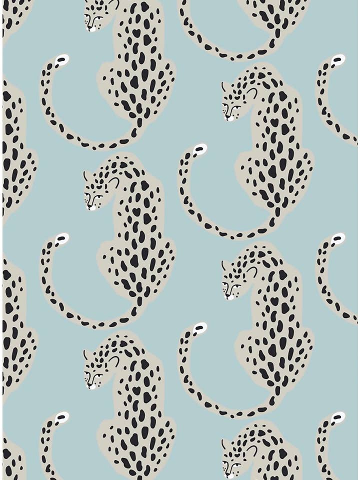 Commodities Trading (UK) Limited (Myza) - Wholesale Sleepwear Set - Women's - Blue Leopards Women's Short Sleeve Organic Cotton Pyjama Short Set1