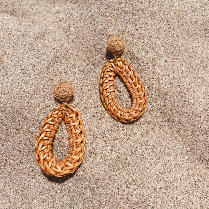 Jill Michael Jewelry - Wholesale Dangle Earrings - Carpinteria Woven Drop Stud2
