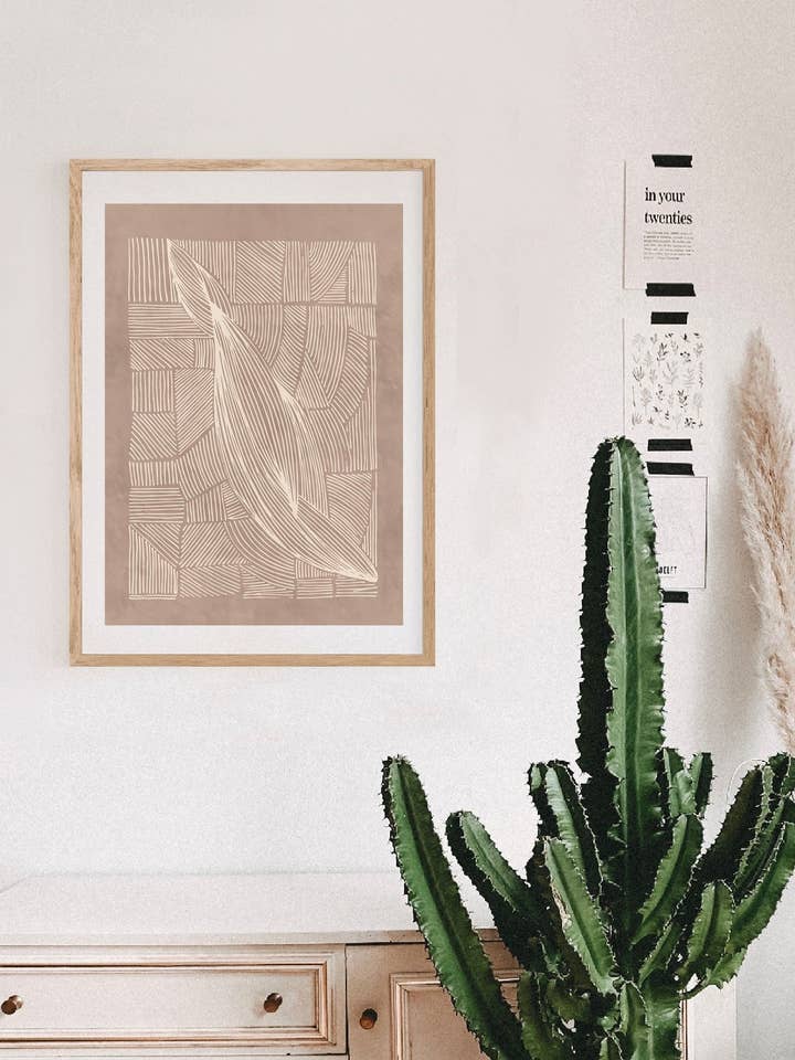 „Uregelmæssige linjer“ - print for engroshandel hos Lucrecia Caporale