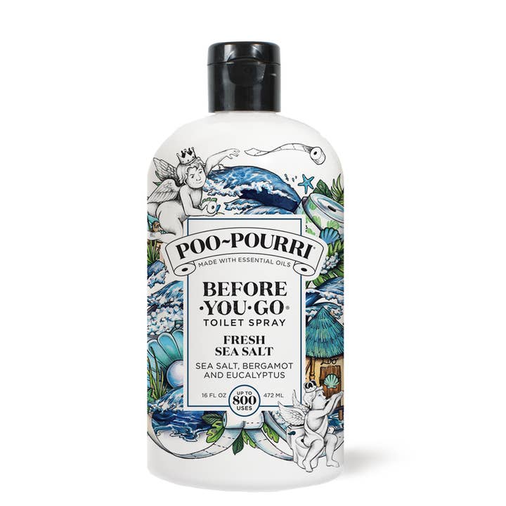 ~Pourri - Wholesale Toilet Spray - Poo~Pourri Fresh Sea Salt Refill Size Bottle 16oz