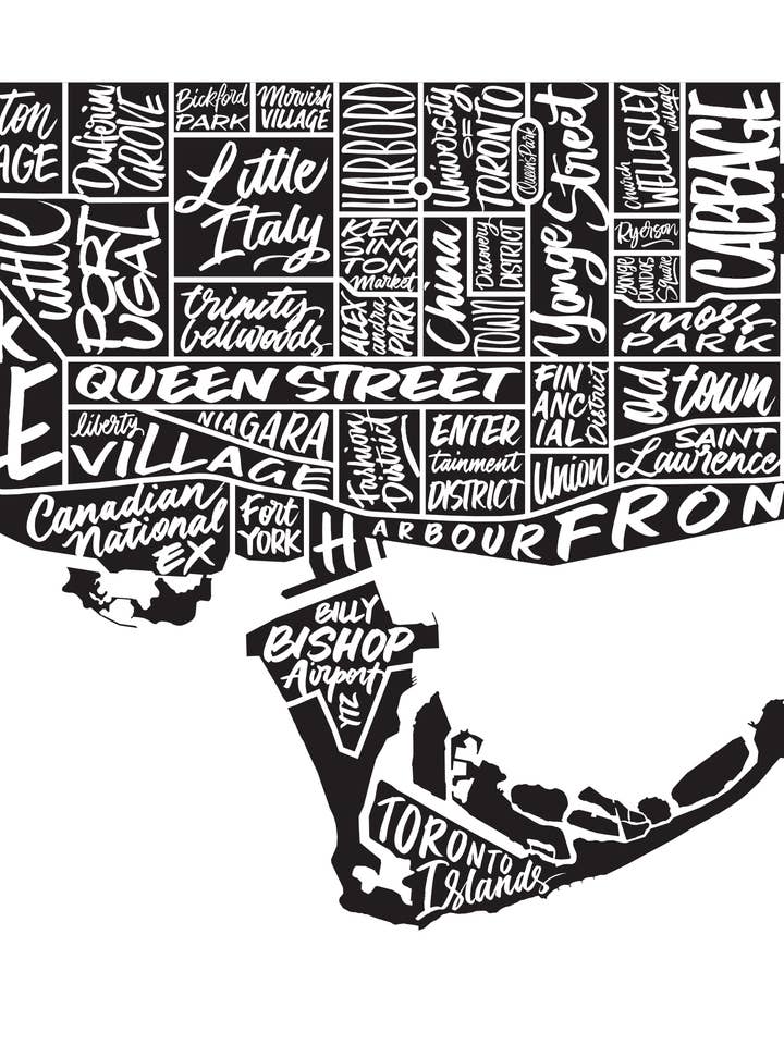 Lettered Toronto for wholesale by Christopher Rouleau