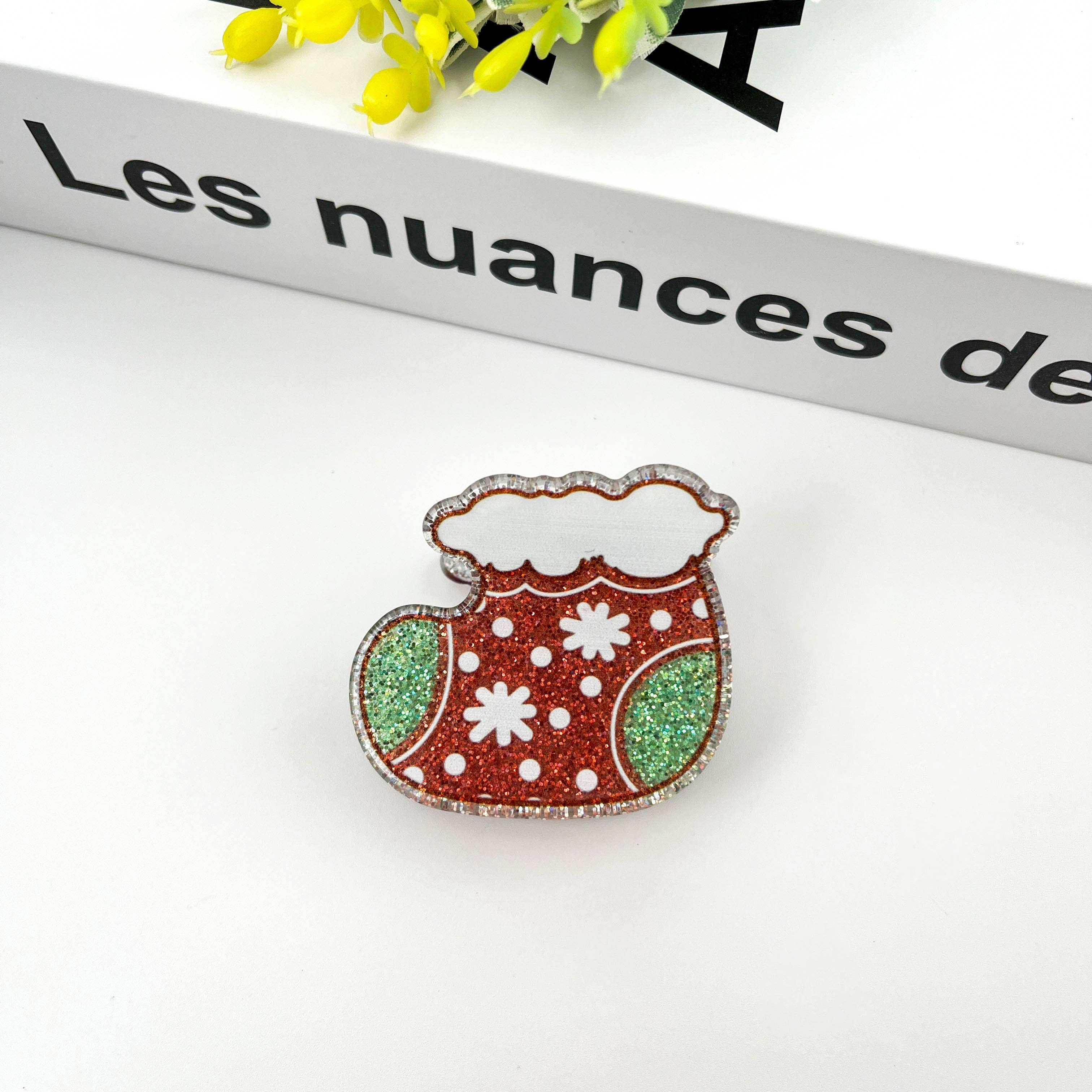 TheDivaSoap - Venta al por mayor Horquilla para el pelo - Mujer - Pinza para el pelo brillante con forma de árbol de Navidad, pinzas de la serie Christmas3