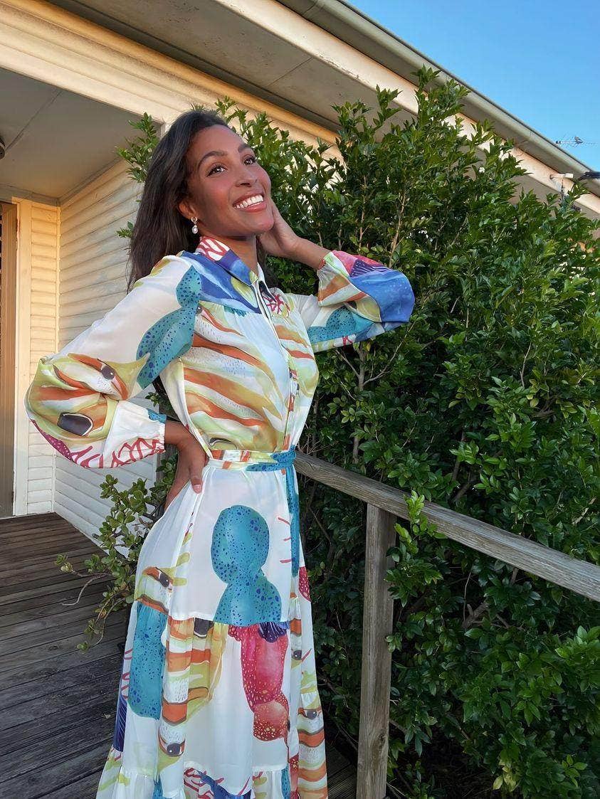 Ostara Collection - Wholesale Dress - Women's - Reef Romance MIDI Shirt Dress8