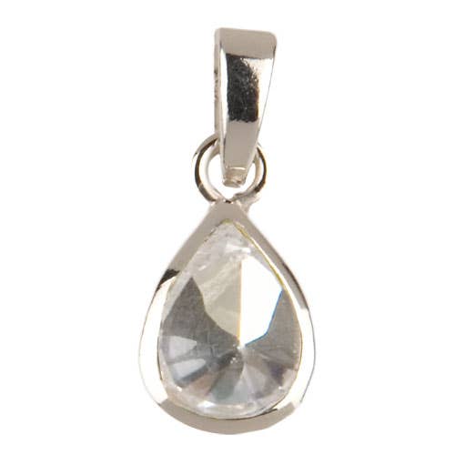 crystal drop pendant 925 silver for wholesale by Janusch