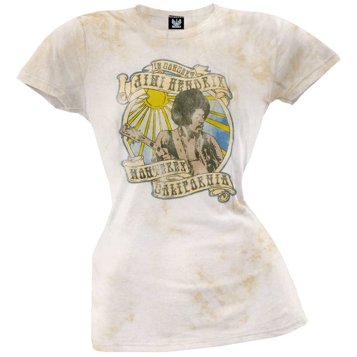 Jimi Hendrix - Monterey Women's Juniors T Shirt for wholesale by Official Store