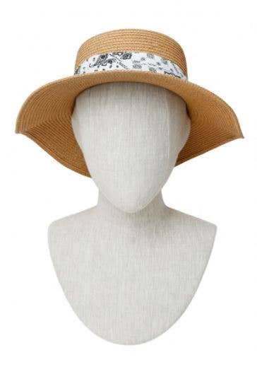 anbfashion – Chapéu de palha – Mulher por atacado – Bandana Wrap Flat Top Chapéu de Palha5