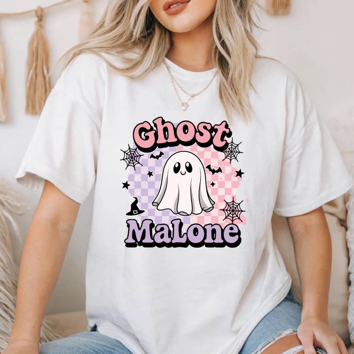 Maglietta di Halloween Ghost Malone per la vendita all'ingrosso da parte di Happy Mail Wholesale