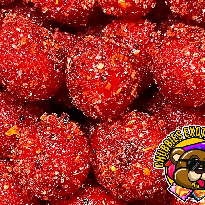 CHUBBIES EXOTIC SNACKS - Vendita all'ingrosso Caramelle gommose - Cherry Sours: Dulce Enchilados - Caramelle speziate - Chamoy Candy3