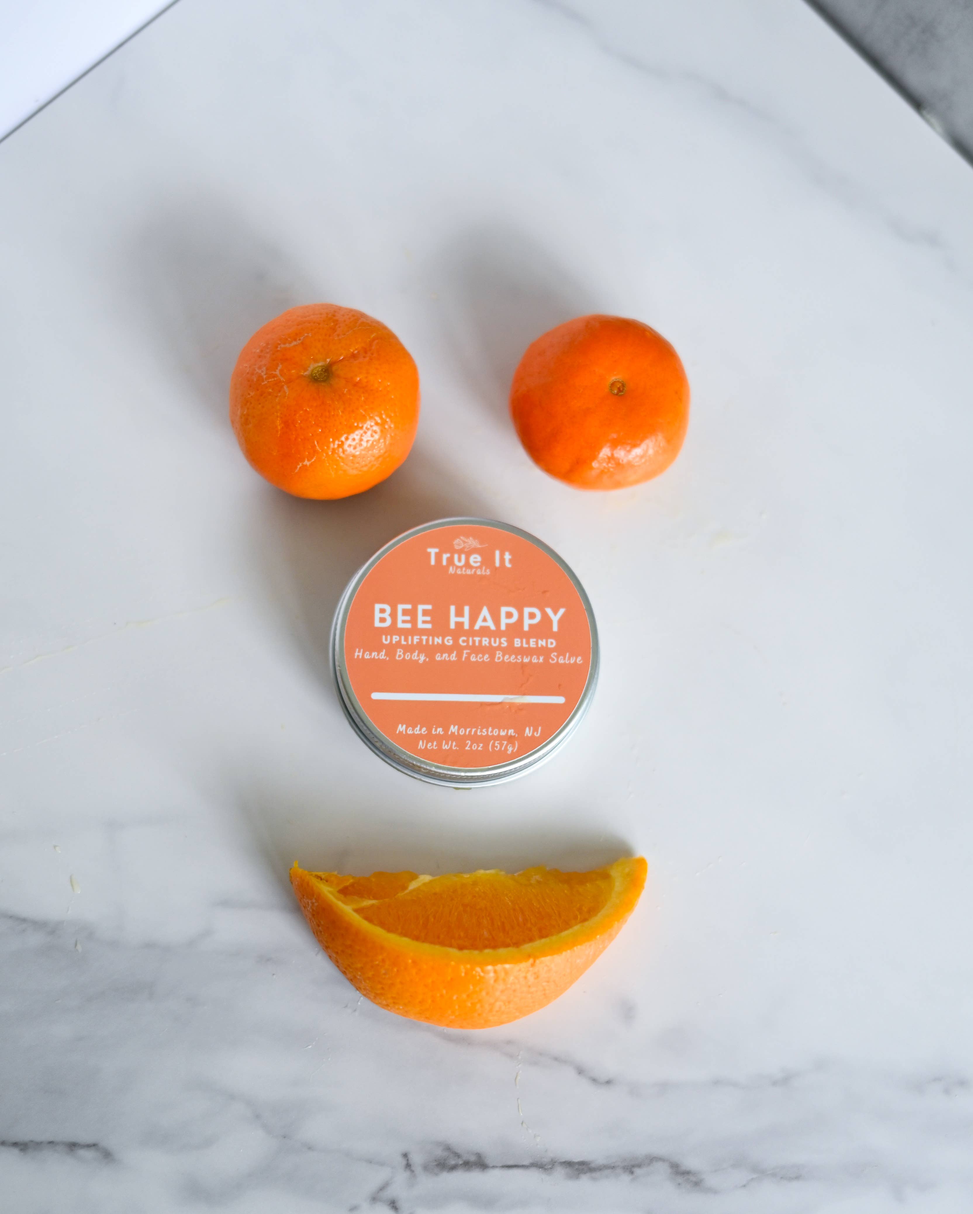 True It Naturals - Wholesale Healing Salve/Balm/Cream - Citrus Beeswax Salve - BEE HAPPY | Hand & Body Balm