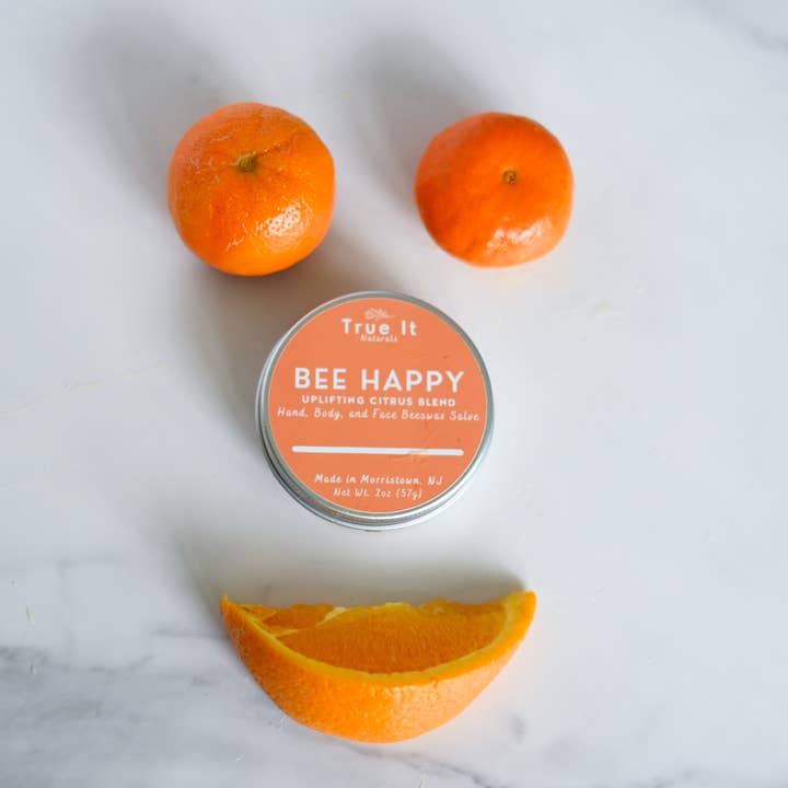 True It Naturals - Wholesale Healing Salve/Balm/Cream - Citrus Beeswax Salve - BEE HAPPY | Hand & Body Balm0