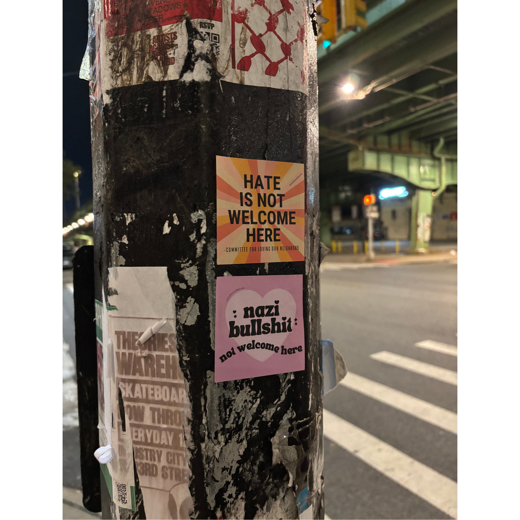 GetBullish - Wholesale Sticky Notes - Virtuous Vandalism “Hate is Not Welcome Here” Sticky Notes9