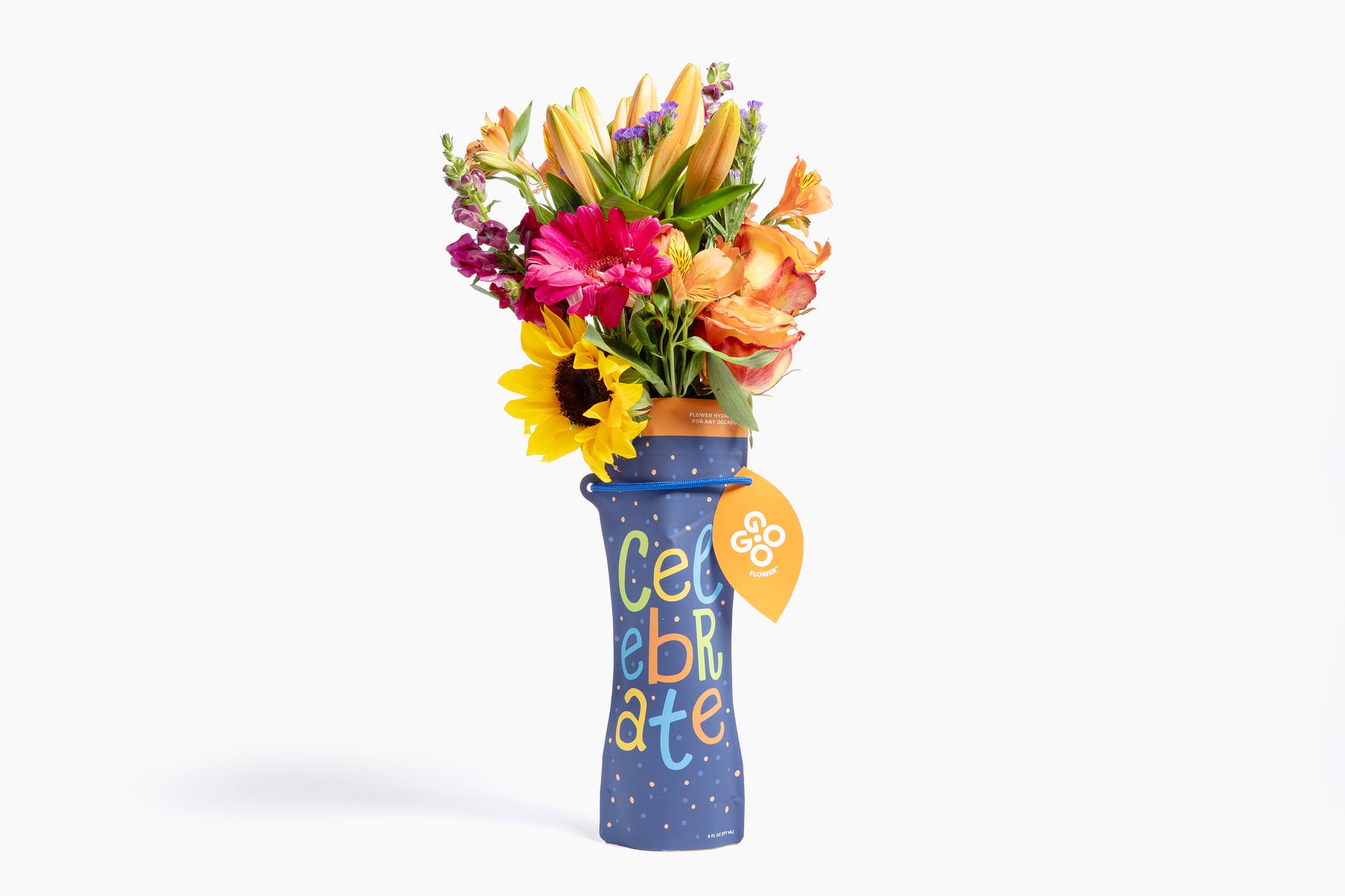 GOGO Flower - Wholesale Vase - CELEBRATE Flower Pouch/Vase (with water and flower food)0