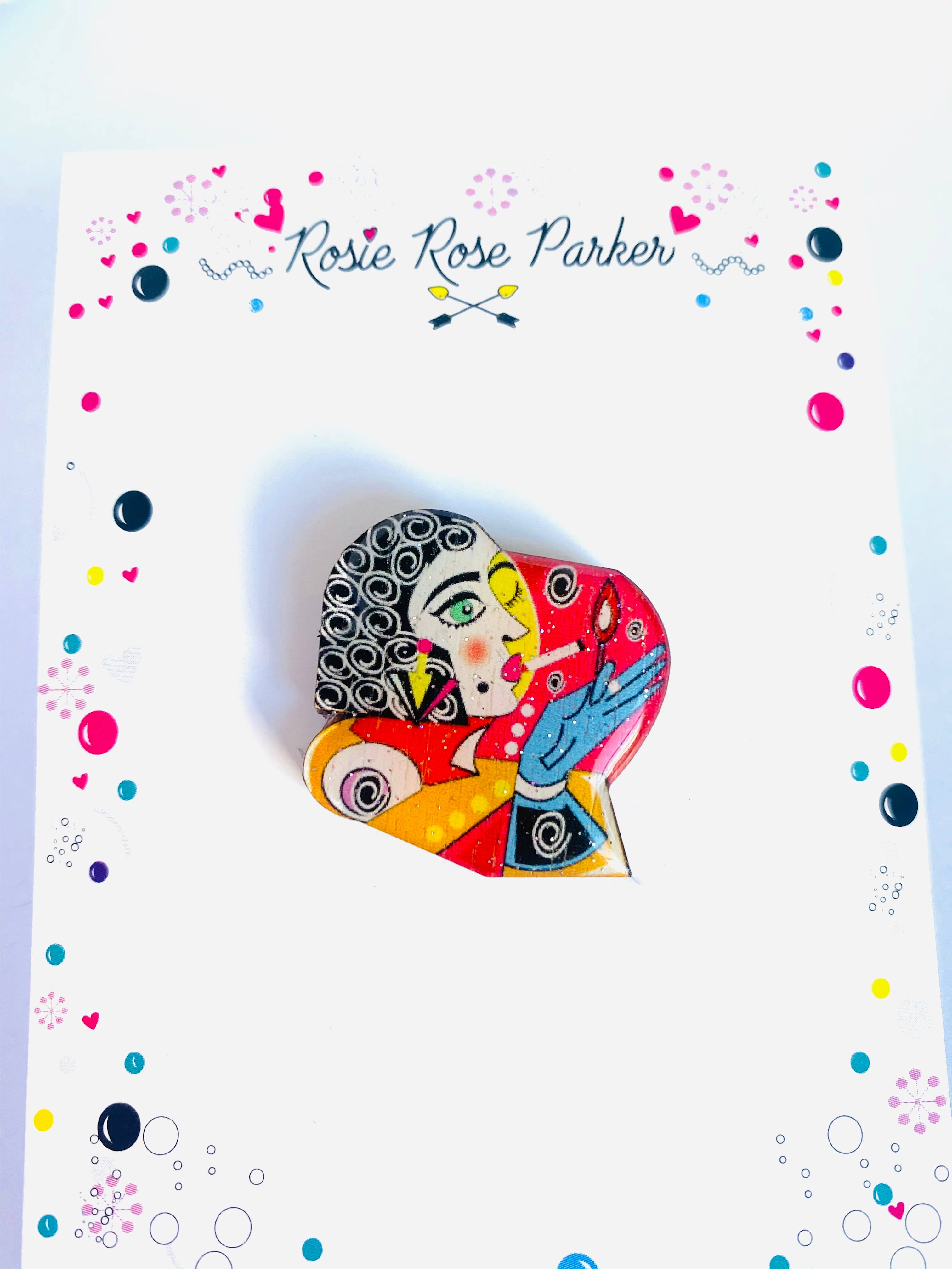 Rosie Rose Parker - Venta al por mayor Broches - Broches pequeños para chaquetas, broches, joyas hechas a mano6