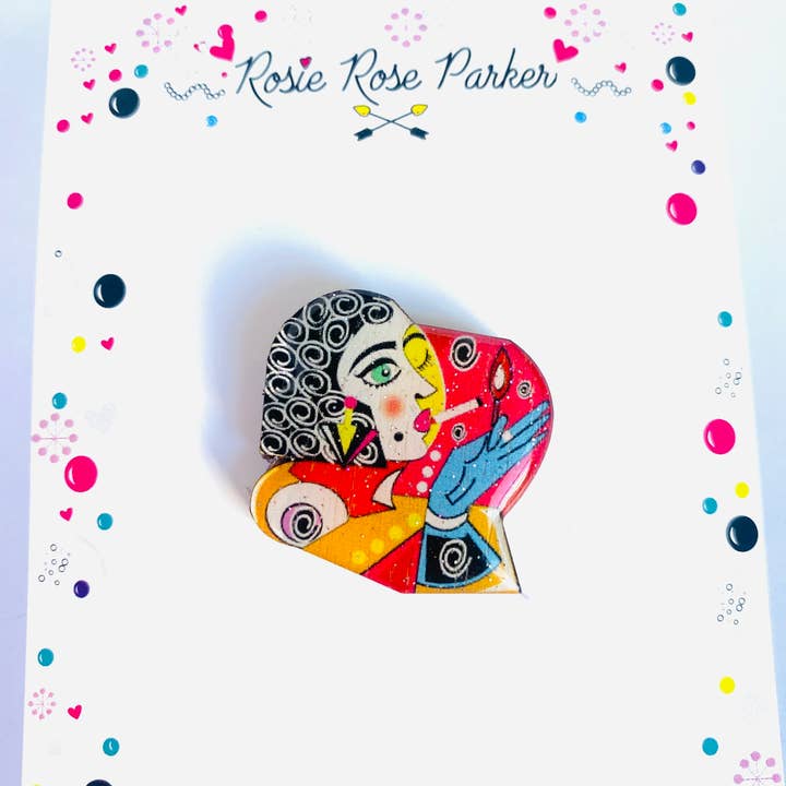 Rosie Rose Parker - Venta al por mayor Broches - Broches pequeños para chaquetas, broches, joyas hechas a mano6
