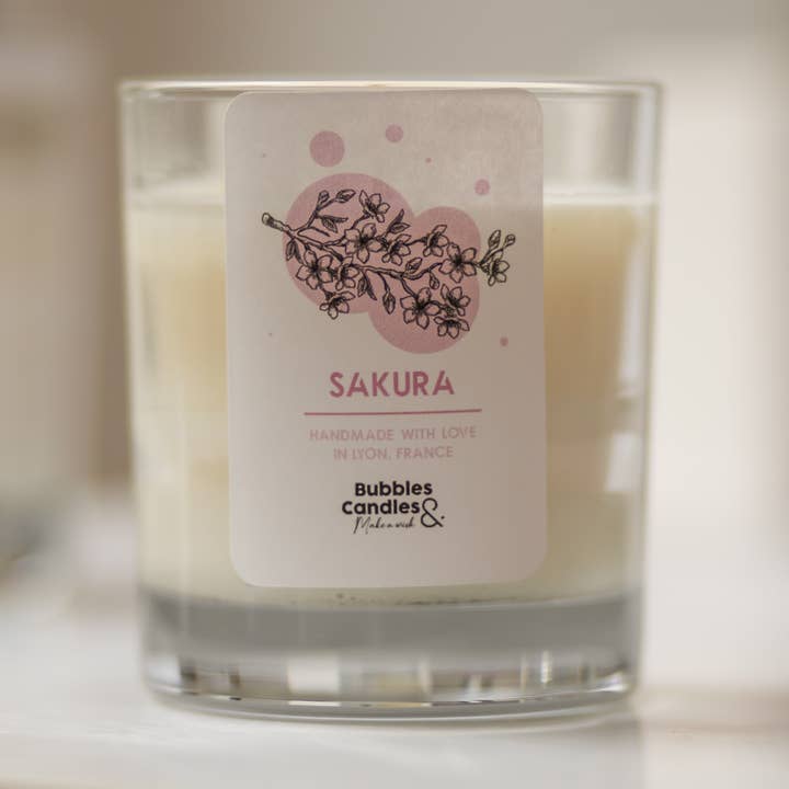 Cherry Blossoms stearinlys for engroshandel hos Bubbles and candles